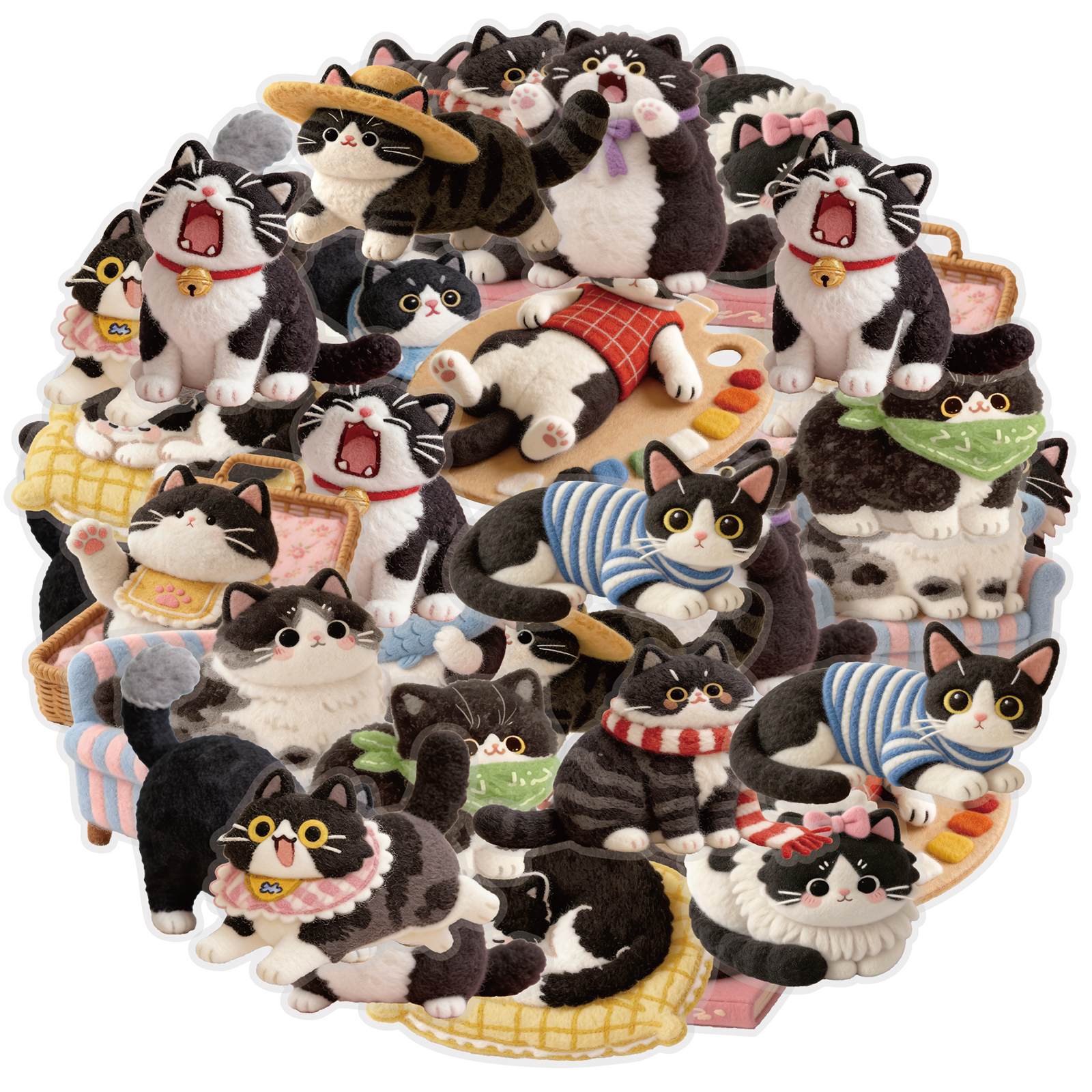 Japanese Lifestyle In Japanese - Etori Life 15Pcs Cute Felt-Style Wearable