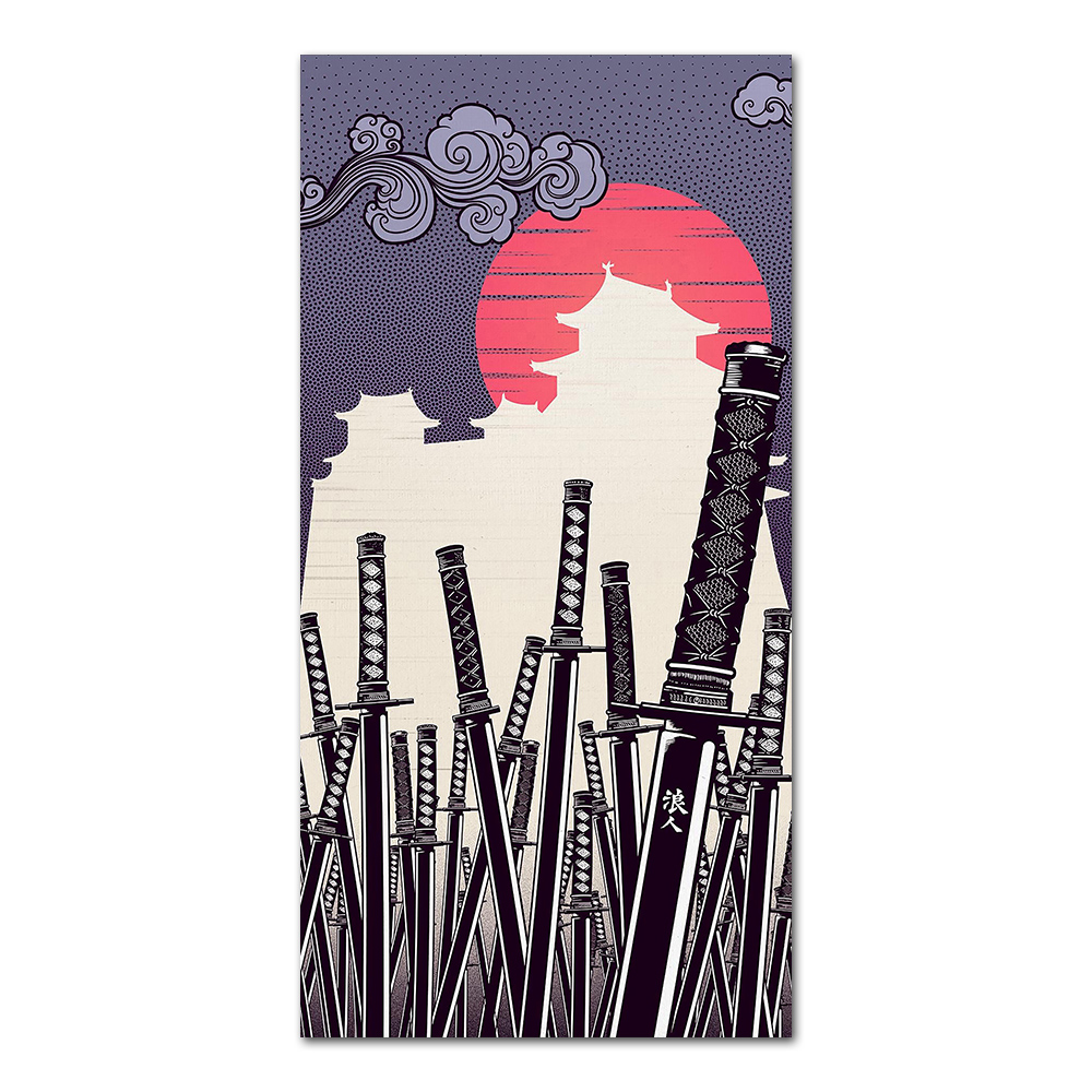 Japanese Katana Canvas Paintin - Japanese Lifestyle In Japanese 评论和价格