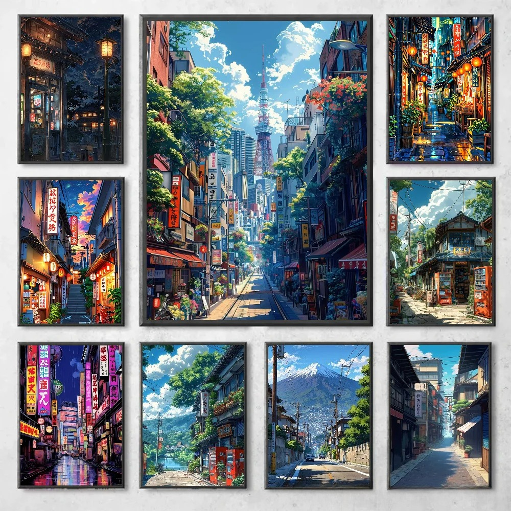 Manga Style Japanese Street La - Japanese Lifestyle Gifts 评论和价格