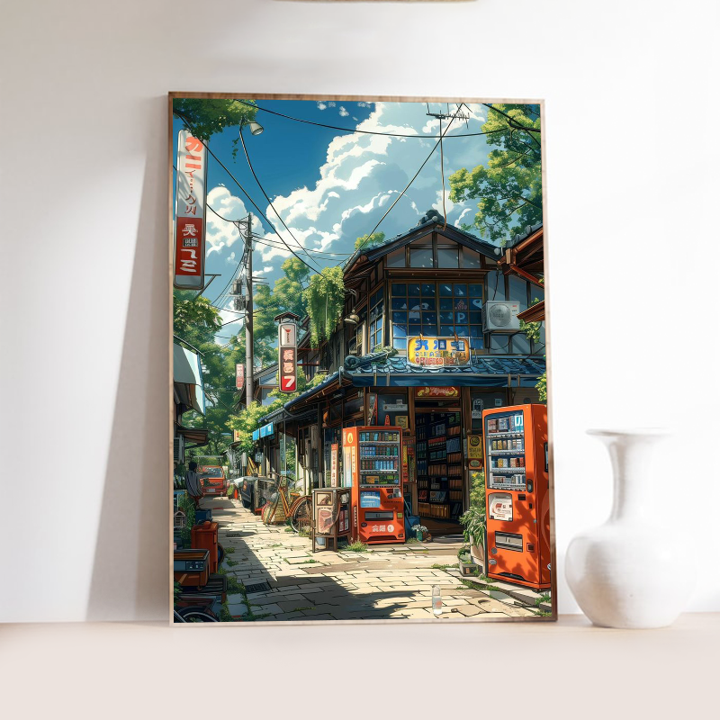 Manga Style Japanese Street La - Japanese Lifestyle Gifts 评论和价格